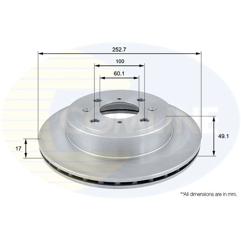 Comline Front Brake Discs & Pads fits Suzuki Ignis I 2000-2003 1.3