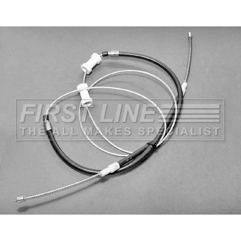 First Line Handbrake Cable Left Rear fits Audi 80 B2 1978-1986 1.3 1.6