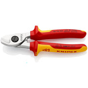 KNIPEX Cable Shears 165mm VDE 95 16 165 SB for Copper & Aluminium