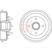 Apec Brake Drum Assembly Rear DRM9906