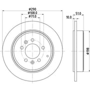 Mintex Rear Brake Solid Discs & Pads fits Peugeot 607 2000-2011 2.0 2.2 3.0