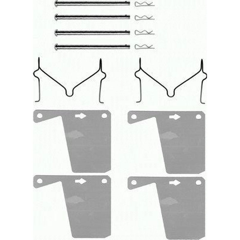 Mintex Brake Pad Accessory Fitting Kit Front fits Ford Capri 1974-1987