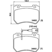 Mintex Front Brake Pad Set fits Alfa Romeo 159 2005-2012 1.8 1.9 2.0 2.2