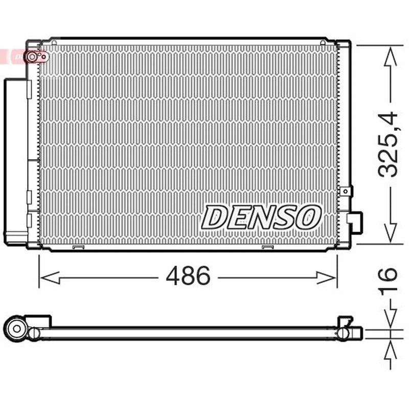 Denso Air Conditioning Condenser fits Toyota Ist 2004-2007 1.3