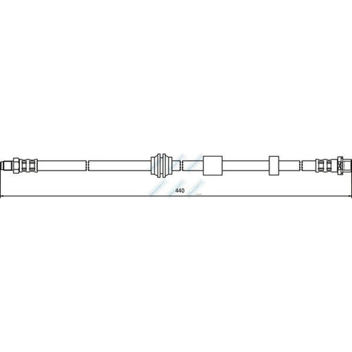 Apec Brake Hydraulic Hose Line Front fits Volvo C70 II 2006-2013 2.0 2.4