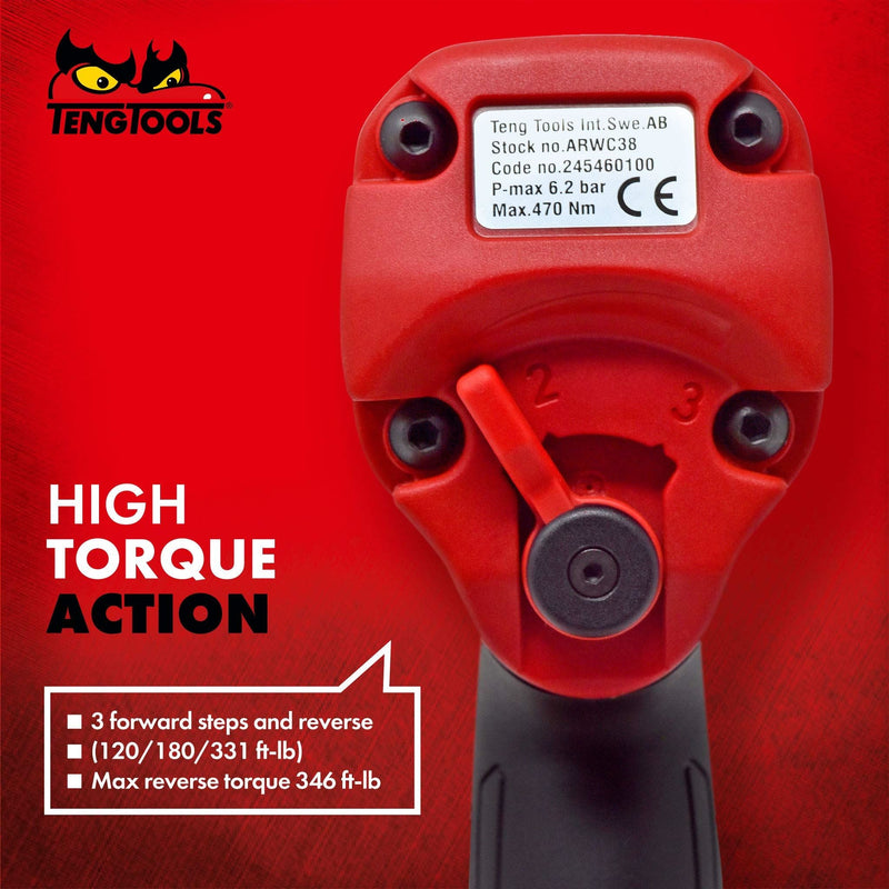 Teng Tools 3/8" Composite Air Impact Wrench Teng Tools - Dynamic Drive