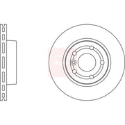 Apec 2 x Brake Discs fits Land Rover Range Rover 1994-2002 2.5 3.9 4.0 4.6