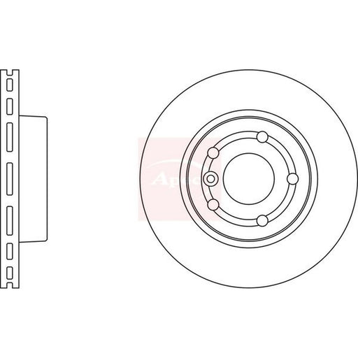 Apec 2 x Brake Discs fits Land Rover Range Rover 1994-2002 2.5 3.9 4.0 4.6