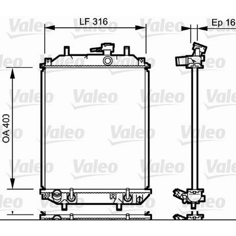 Valeo Engine Radiator 735257