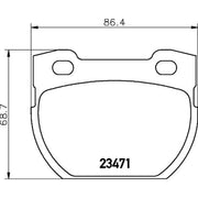 Mintex Rear Brake Pad Set MDB2579