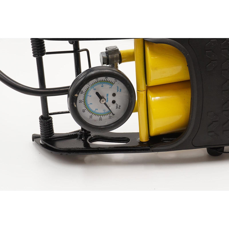 AA Double Barrel Cylinder Tyre Foot Pump Air Inflator Car Van Bicycle Bike AA - Dynamic Drive