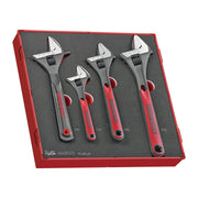 Teng Tools Adjustable Wrench Set FOAM2 4 Pieces Teng Tools - Dynamic Drive