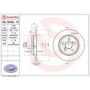 Brembo Rear Brake Discs & Pads fits Toyota Urban Cruiser 2009-2016 1.33 1.4