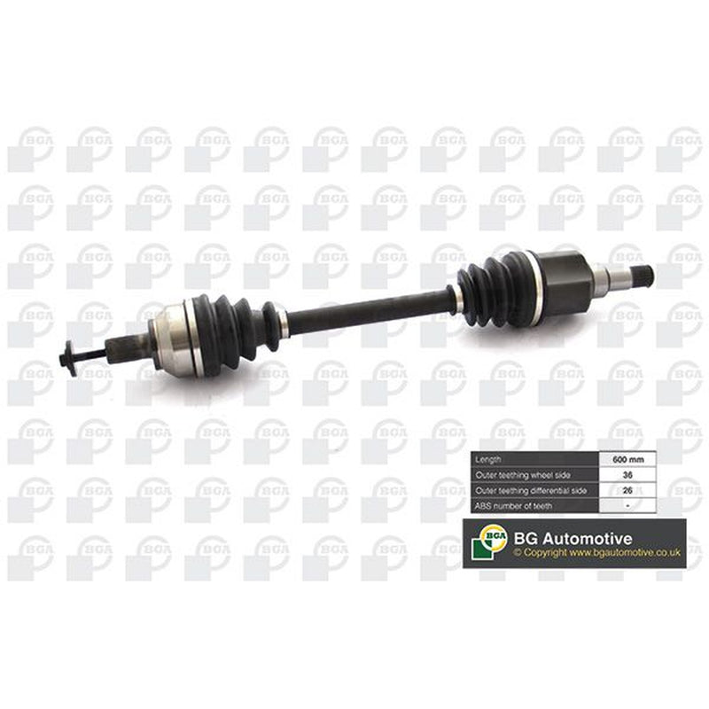 BGA CV Drive Shaft Driveshaft Front Left fits Ford C-Max 2007-2010 1.6 1.8