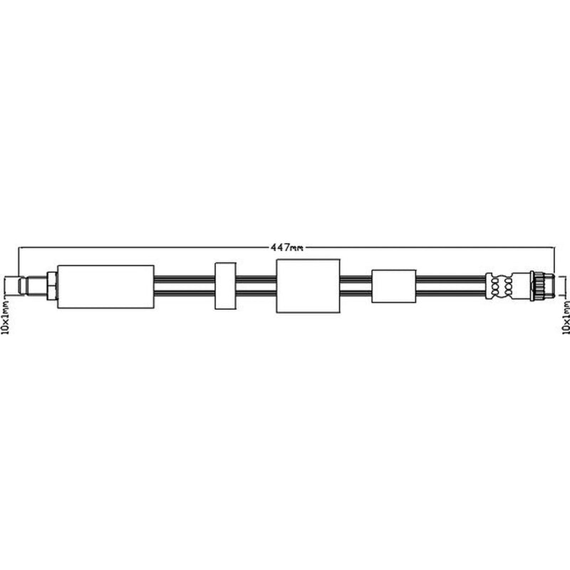 Juratek Brake Hydraulic Hose Line Right JBH1093