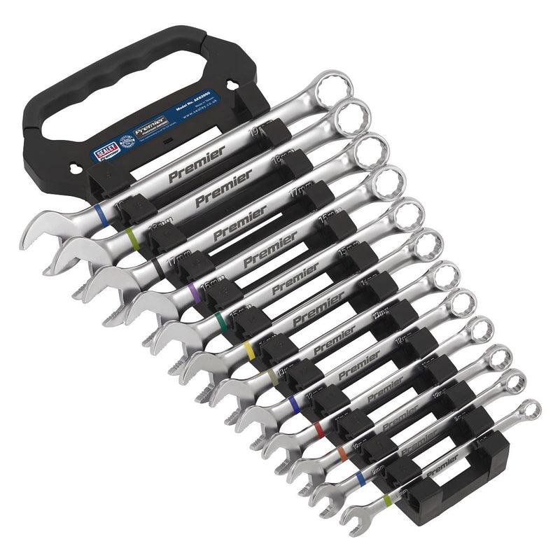 Sealey Premier Platinum Premier Platinum Anti-Slip Combination Spanner Set 12pc Sealey Premier Platinum - Dynamic Drive