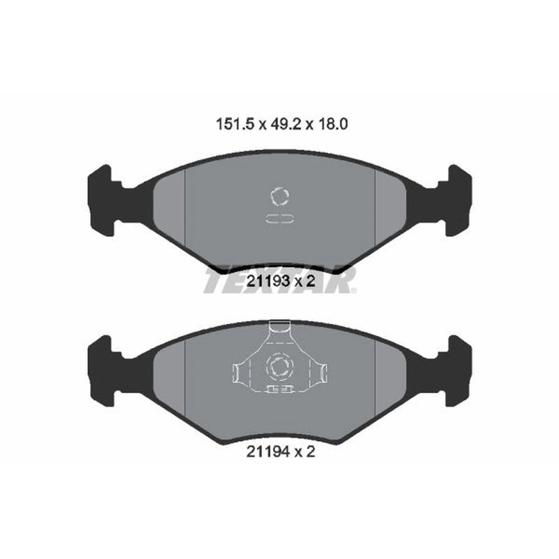 Textar Front Brake Pad Set 2119301