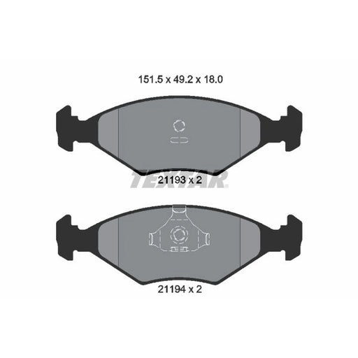 Textar Front Brake Pad Set 2119301
