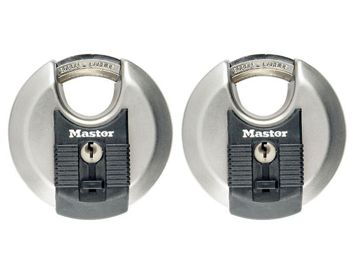 Master Lock Excell™ Stainless Steel Discus 70mm Padlock Keyed Alike x 2 Master Lock - Dynamic Drive