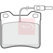 Apec Rear Brake Pad Set fits Peugeot 406 2001-2004 2.0