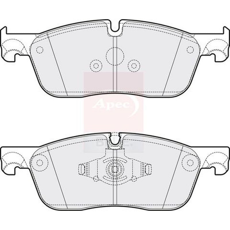 Apec Front Brake Pad Set fits Jaguar E-Pace 2017-2018 2.0
