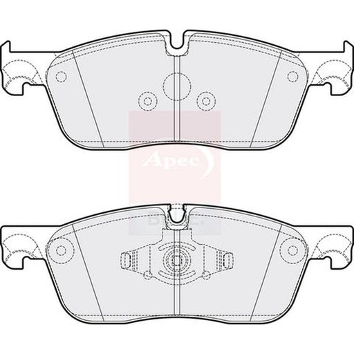 Apec Front Brake Pad Set fits Jaguar E-Pace 2017-2018 2.0