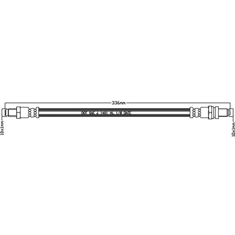 Juratek Brake Hydraulic Hose Line Right JBH1065