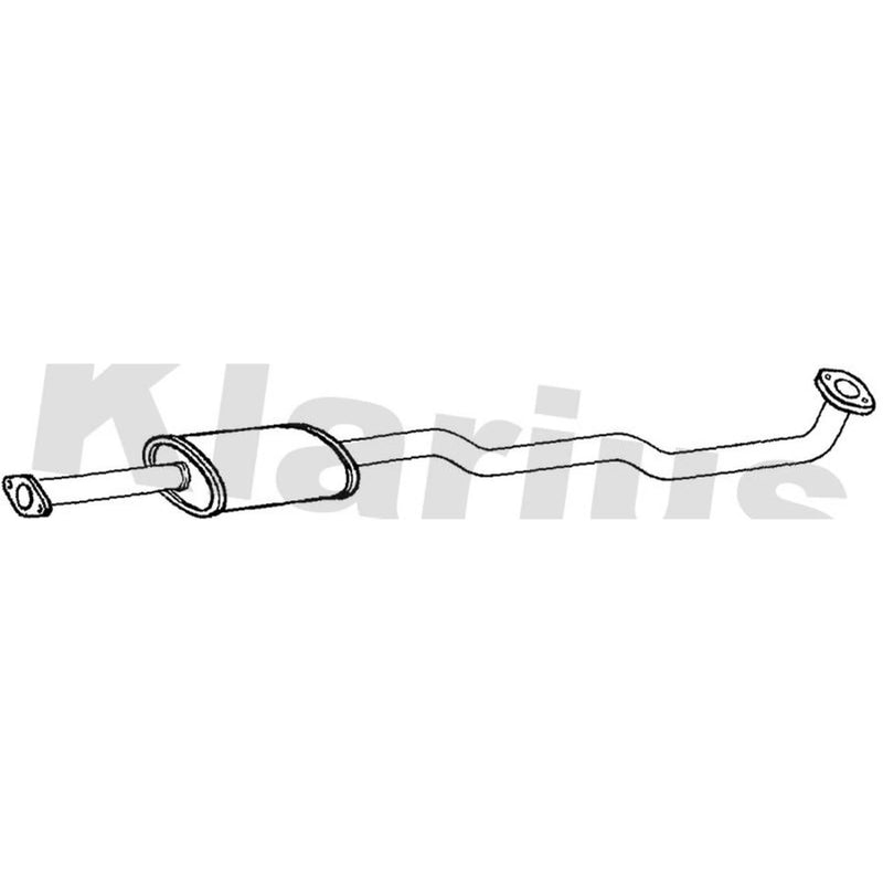 Klarius Box With Centre Pipe Centre fits Renault Scénic I 2000-2003 2.0