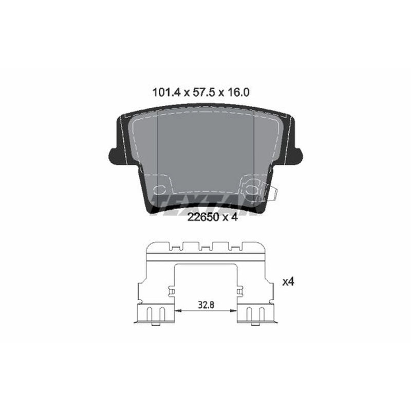 Textar Brake Pad Set 2265001