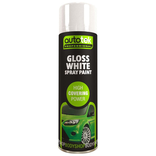 Autotek Stone Guard White Stone Chip Protection Spray Paint 500ml Aerosol - image 1