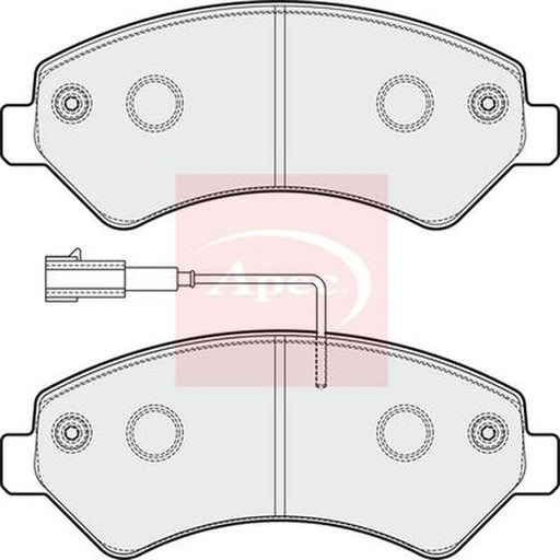 Apec Front Brake Pad Set fits Citroën Relay III 2011 on 2.2