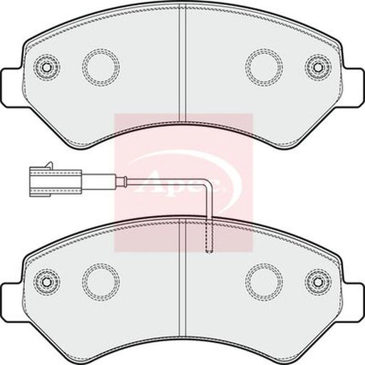 Apec Front Brake Pad Set PAD1859