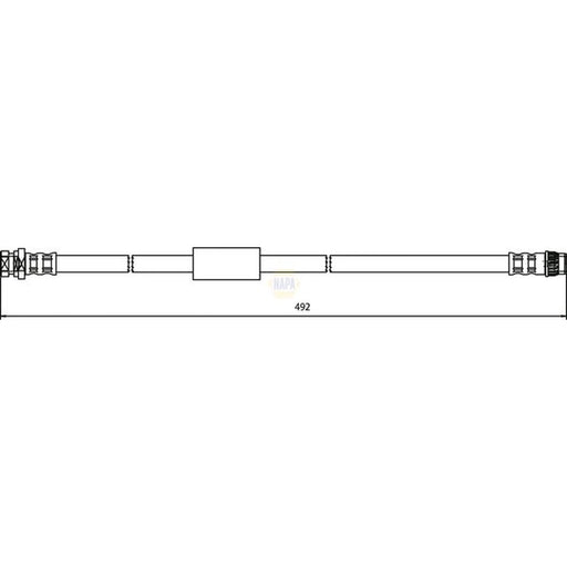 NAPA Brake Hydraulic Hose Line Rear Right NBH1185