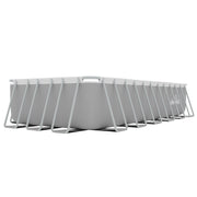 Dellonda Steel Frame Rectangular Swimming Pool - Step Ladder & Filter Pump 25ft Dellonda - Dynamic Drive