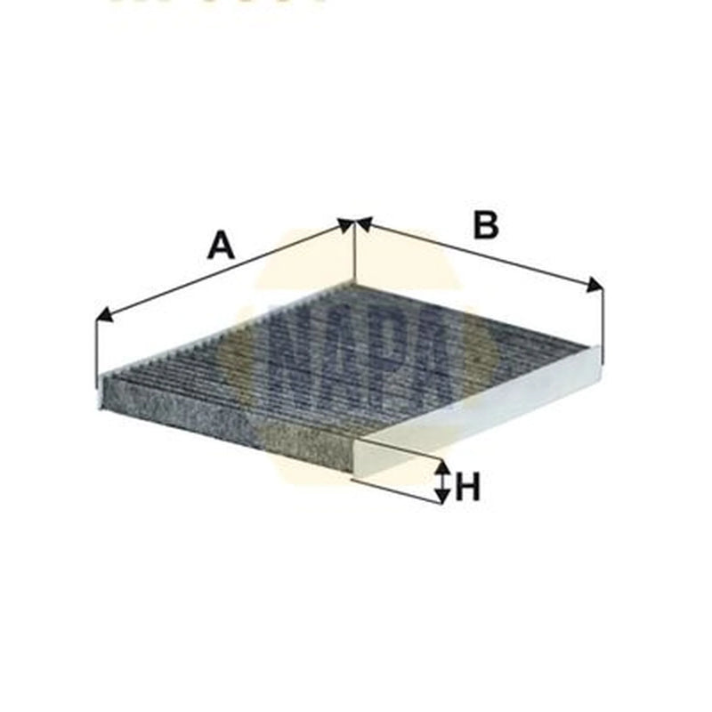 NAPA Cabin Air Filter (Pollen Filter) fits Ford B-Max 2012-2017 1.0 1.4 1.5 1.6