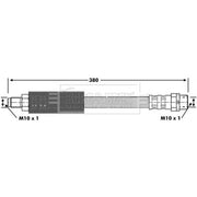 Borg & Beck Brake Hydraulic Hose Line Front BBH6927
