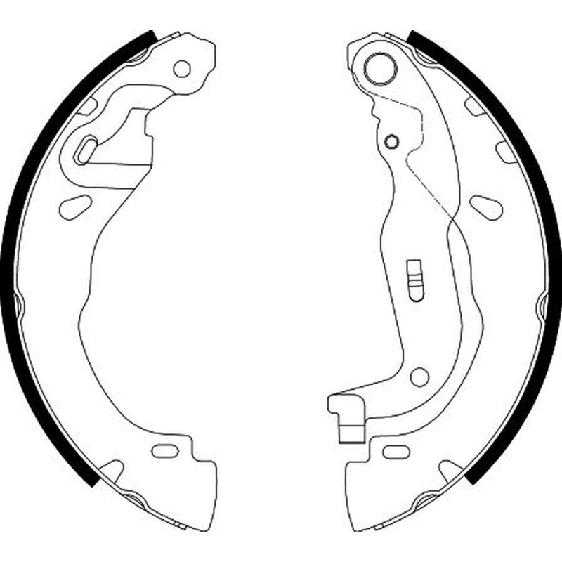 Mintex 4 x Brake Shoe Set Axle Kit fits Dacia Logan III 2021 on 1.0