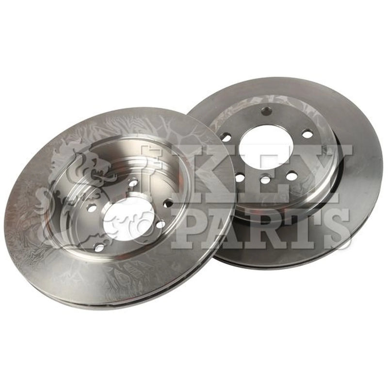 Key Parts 2 x Vented Rear Brake Discs KBD4408-x2