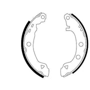 Mintex Brake Shoe Set Axle Kit fits Citroën Ax 1991-1996 1.4
