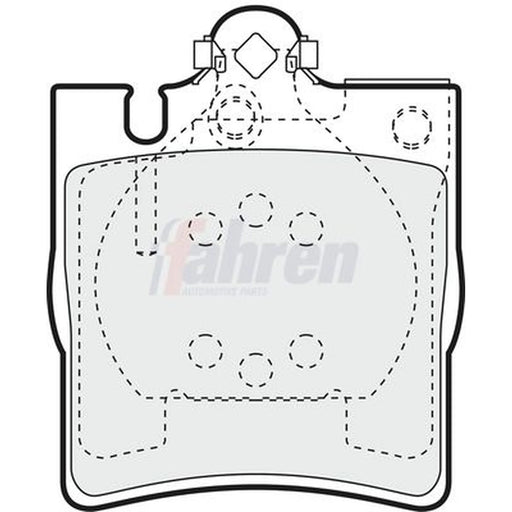 Fahren Rear Brake Pad Set FBP3326