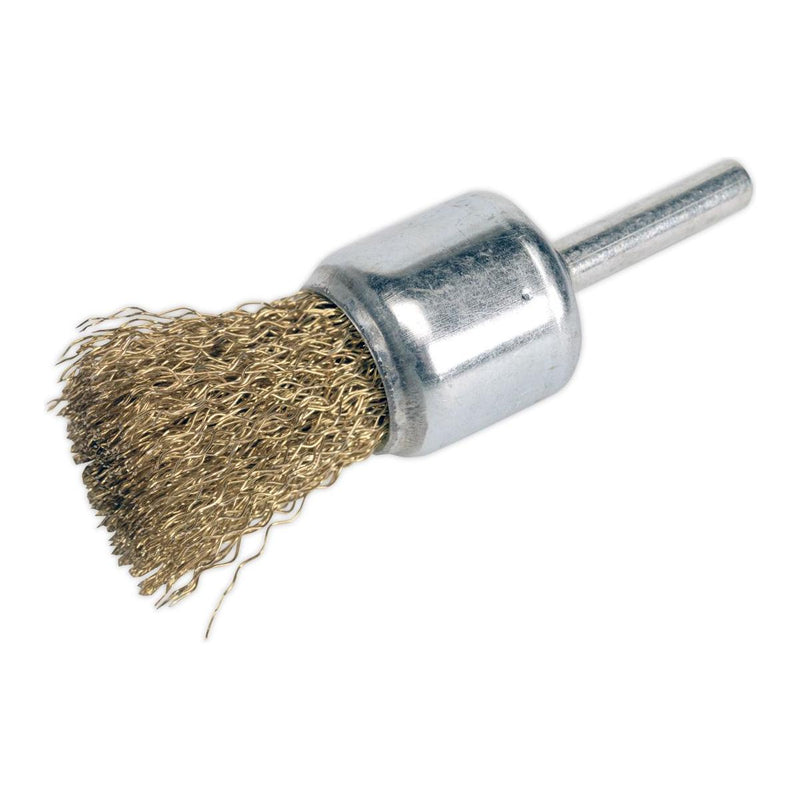 Sealey Flat Top Crimped Wire Decarbonising Brush 25mm VS1803 Sealey - Town Tools 