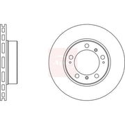 Apec 2 x Vented Front Brake Discs DSK2090-x2
