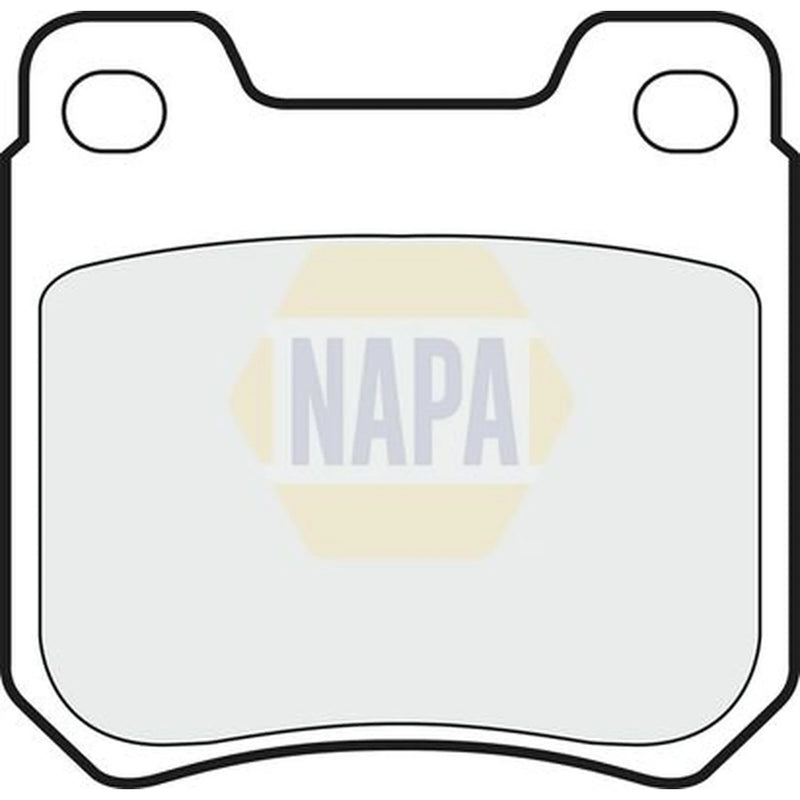 NAPA Rear Brake Pad Set fits Opel Omega B 1994-2003 2.0 2.2 2.5 2.6 3.0 3.2