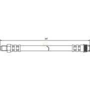 NAPA Brake Hydraulic Hose Line Front fits Renault 21 1986-1994 2.0 2.1