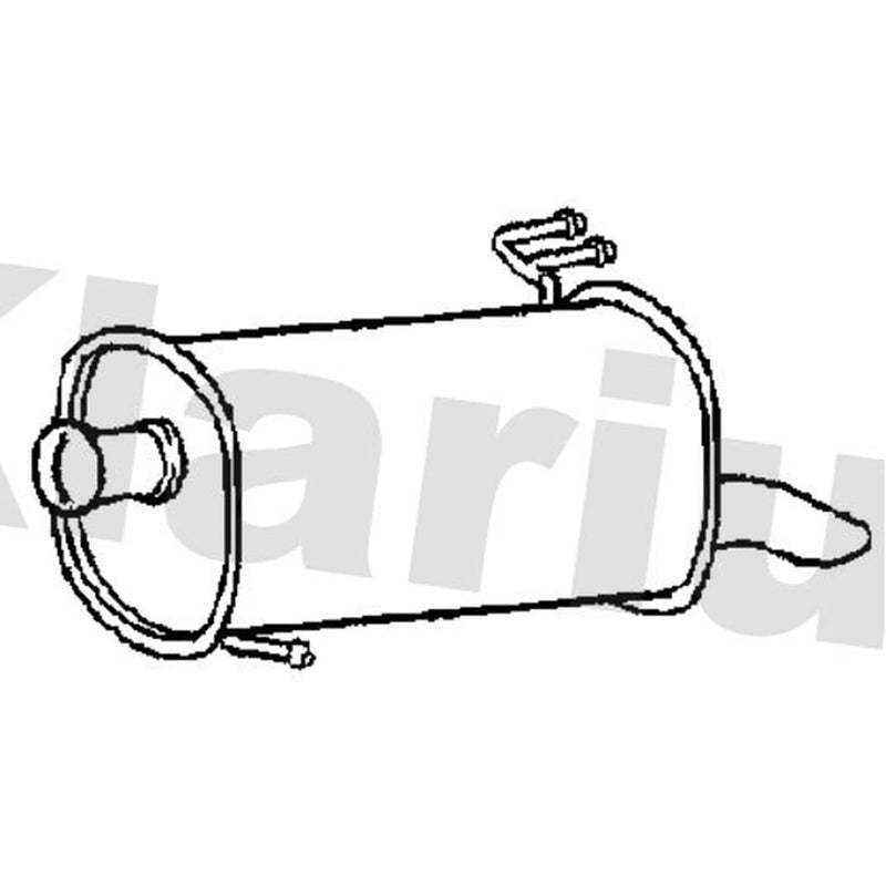 Klarius Box With Tail Pipe Rear fits Hyundai IX20 2010-2019 1.4 1.6