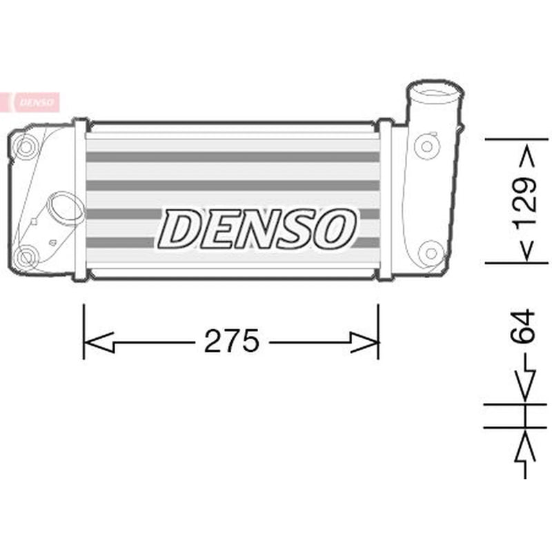 Denso Intercooler (Charge Air Cooler) fits Toyota Corolla 2006-2018 1.4