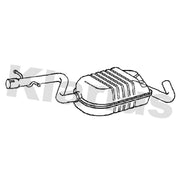 Klarius Box With Tail Pipe Rear fits VW Touran 2010-2015 1.4