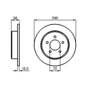 Bosch Front Vented & Rear Vented Brake Discs & Pads fits Jeep Cherokee 2001-2008
