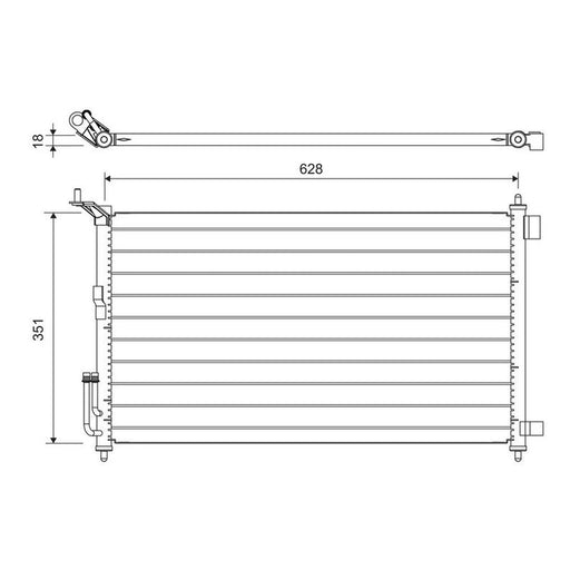 Valeo Air Conditioning Condenser 817836