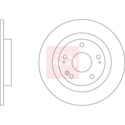 Apec 2 x Solid Brake Discs fits Honda E 2019 on